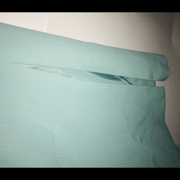 New Garfield and Marks Petite Skirt size 14 made in New York City, USA turquoise - Picture 8 of 16